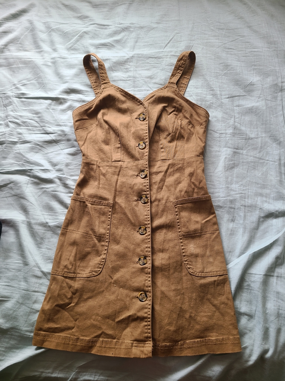 Design Lab Button-Front Pinafore